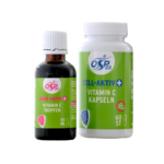 OSP22 IMMUNSYSTEM DUO – Vitamin C hochdosiert, 60 Kapseln und Vitamin E Tropfen 50ml